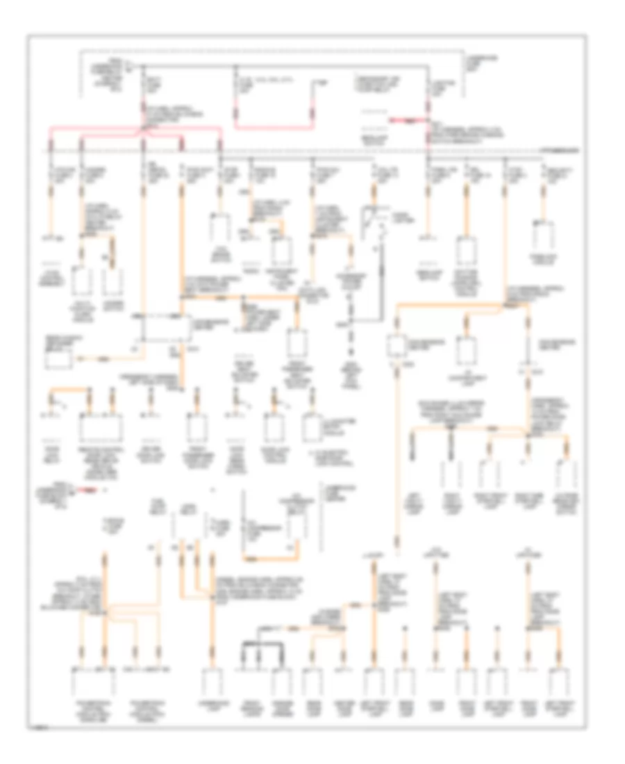 Power Distribution Wiring Diagram (2 of 5) for Chevrolet Chevy Express G1500 2001