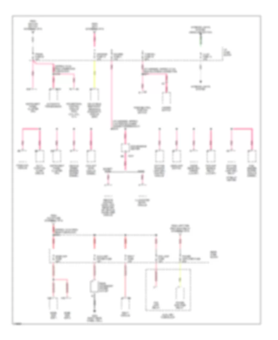 Power Distribution Wiring Diagram (4 of 5) for Chevrolet Chevy Express G1500 2001