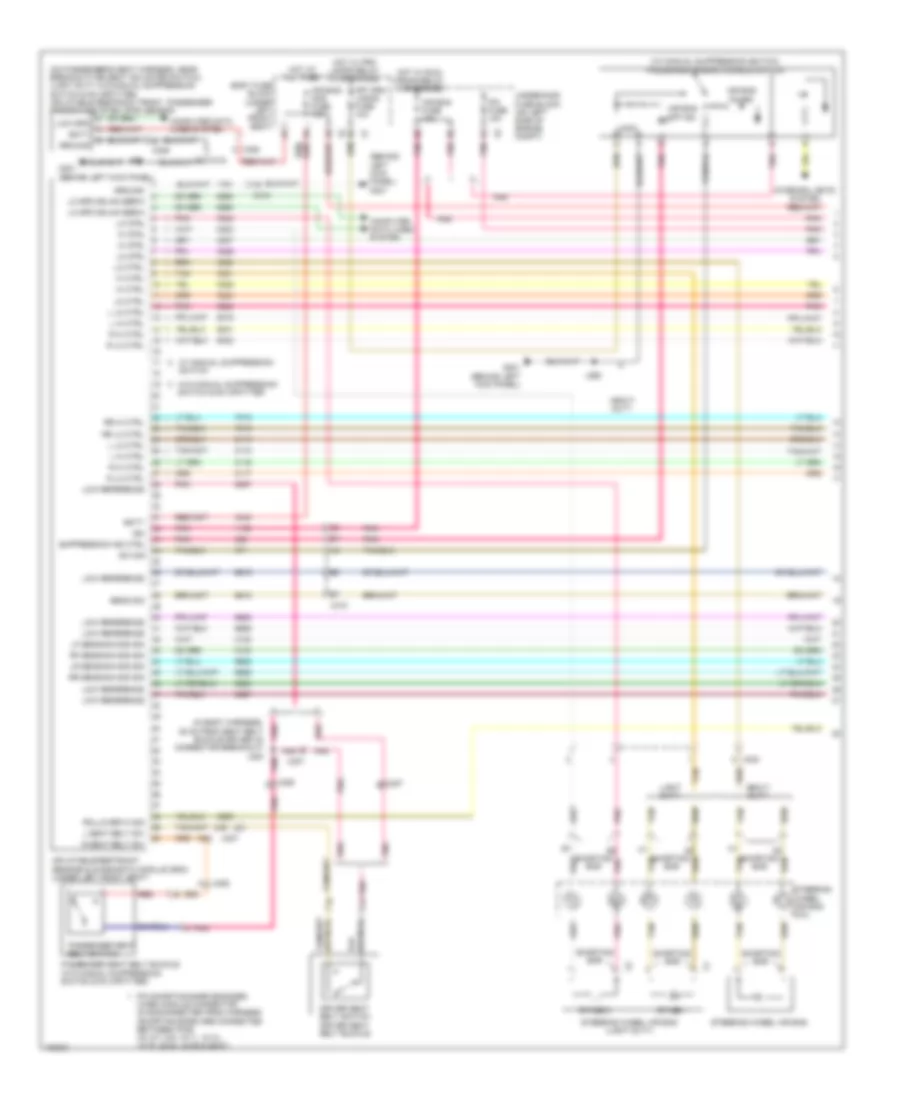 Supplemental Restraints Wiring Diagram 1 of 2 for Chevrolet Express LS 2014 2500