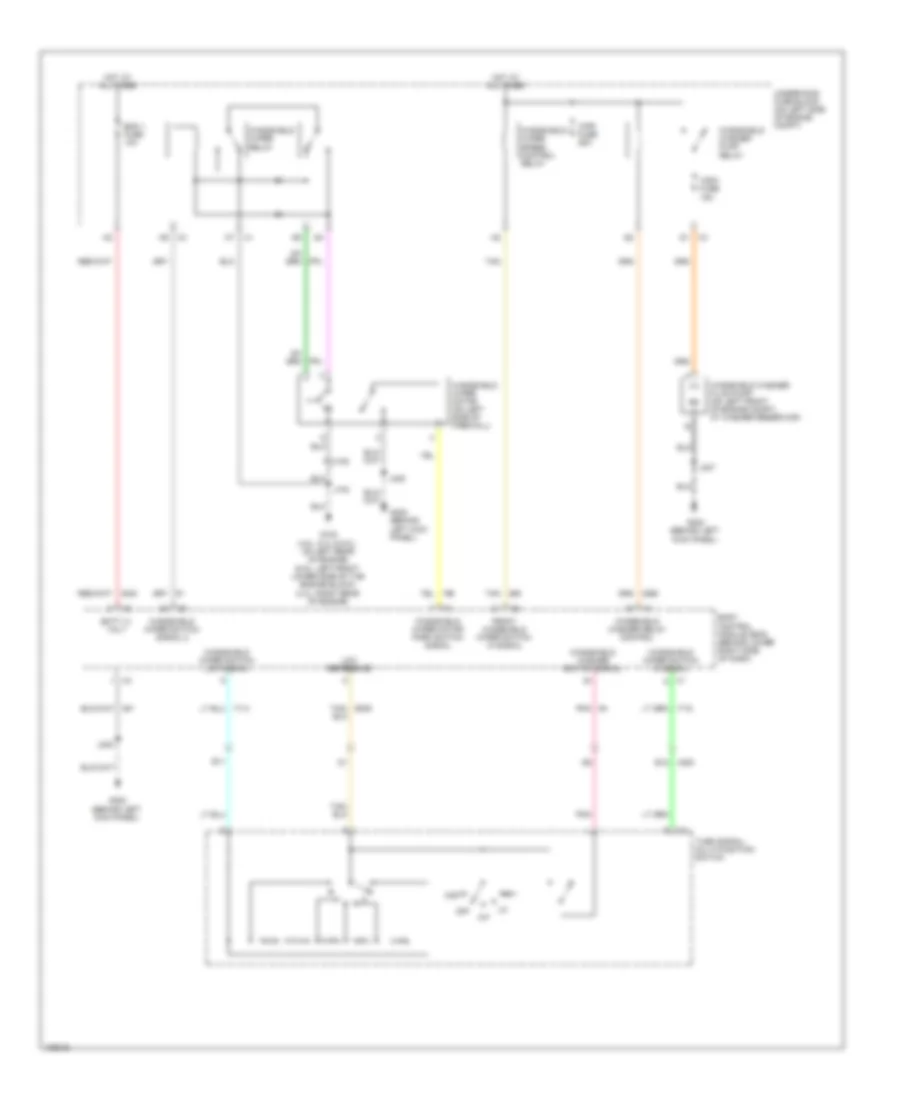 Электросхема стеклоочистителя, дворников и омывателя для Chevrolet Express LS 2014 2500