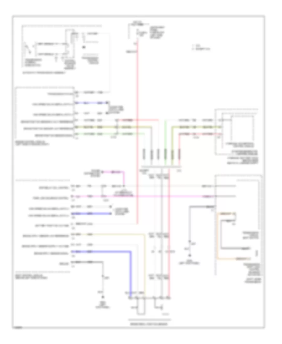 Shift Interlock Wiring Diagram for Chevrolet Malibu LT 2013