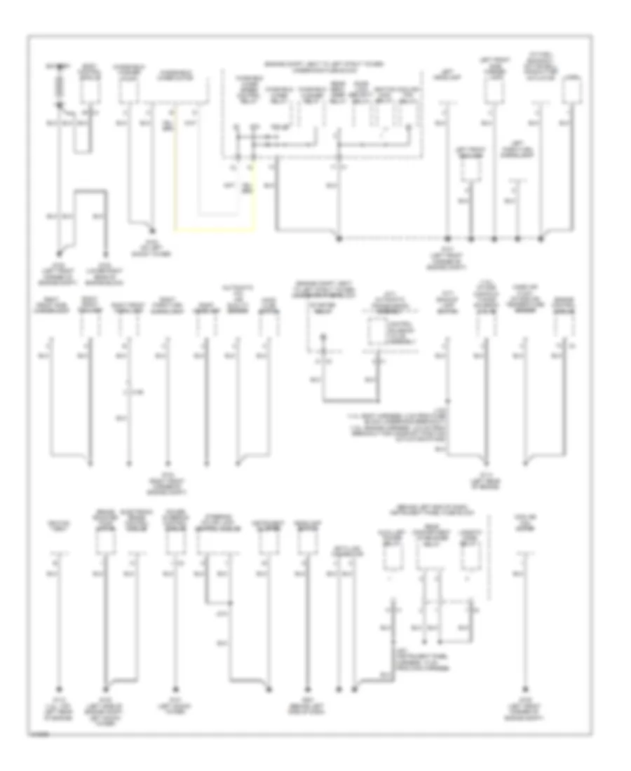 Ground Distribution Wiring Diagram 1 of 3 for Chevrolet Cruze LS 2012
