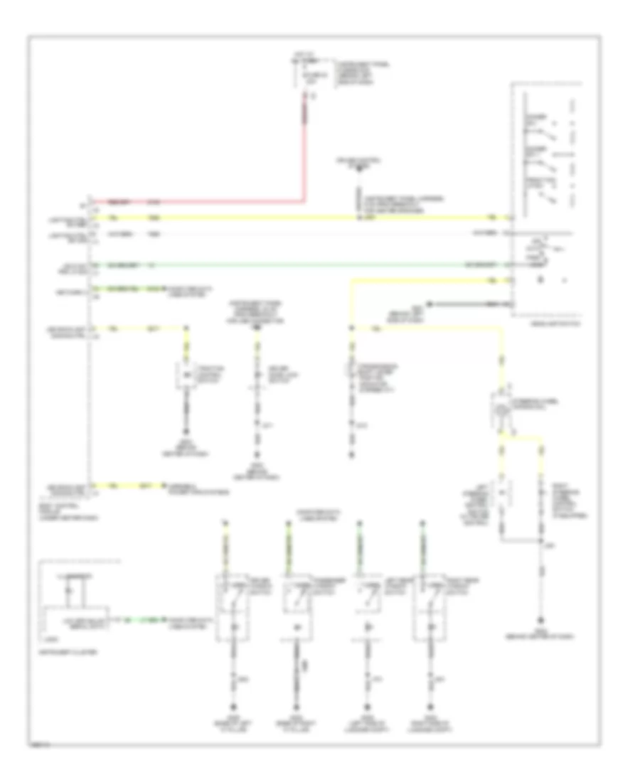 Instrument Illumination Wiring Diagram for Chevrolet Cruze LS 2012