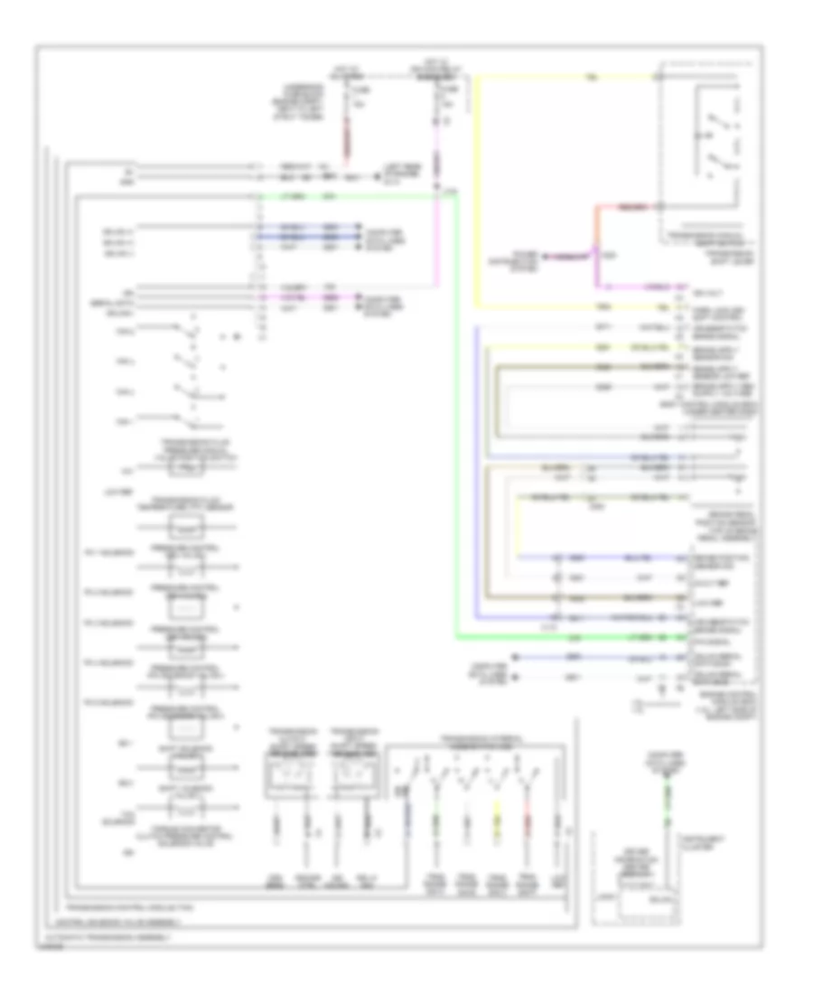 Transmission Wiring Diagram for Chevrolet Cruze LS 2012