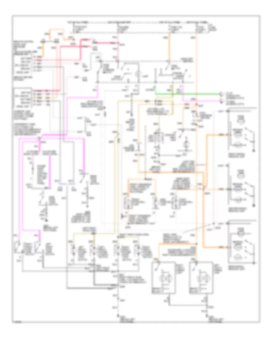 Interior Light Wiring Diagram 1 of 2 for Chevrolet Chevy Express G2001 2500