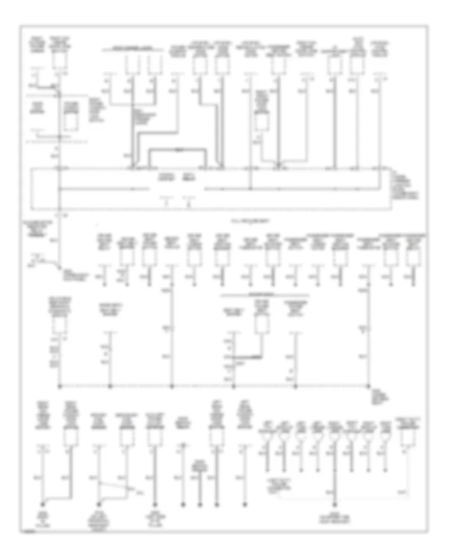 Ground Distribution Wiring Diagram 3 of 4 for Chevrolet Suburban C2000 1500