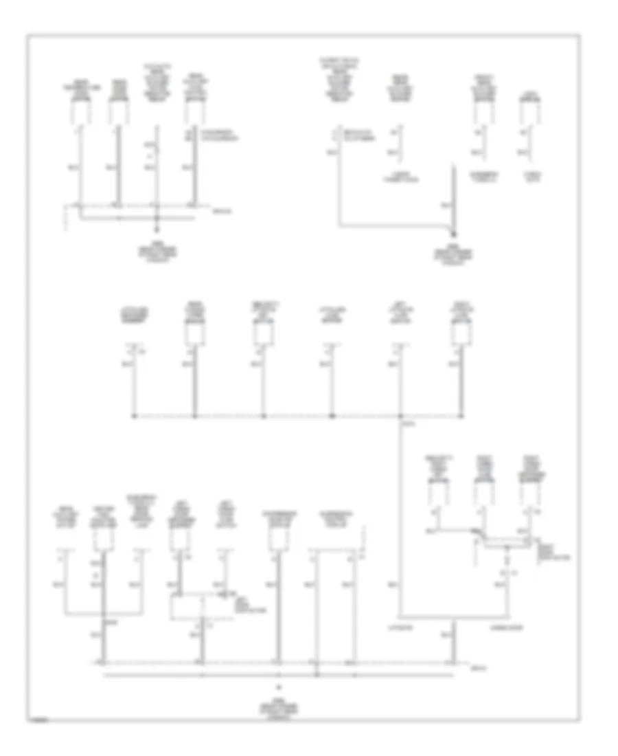 Ground Distribution Wiring Diagram 4 of 4 for Chevrolet Suburban C2000 1500