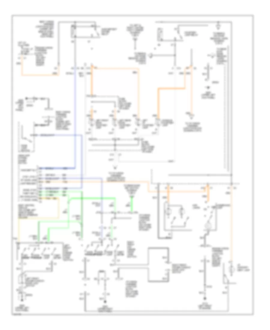 Courtesy Lamps Wiring Diagram, Up Level (1 of 2) for Chevrolet Suburban C1500 2000