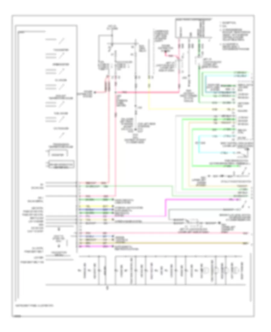 Instrument Cluster Wiring Diagram 1 of 2 for Chevrolet Silverado HD LT 2013 3500