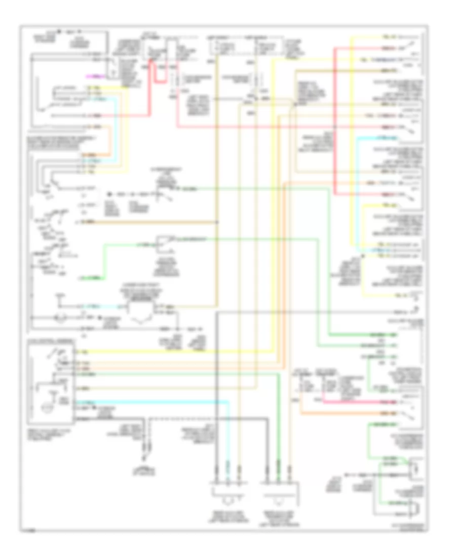 5.7L VIN R, Manual AC Wiring Diagram, Cargo Van for Chevrolet Chevy Express G3500 2001