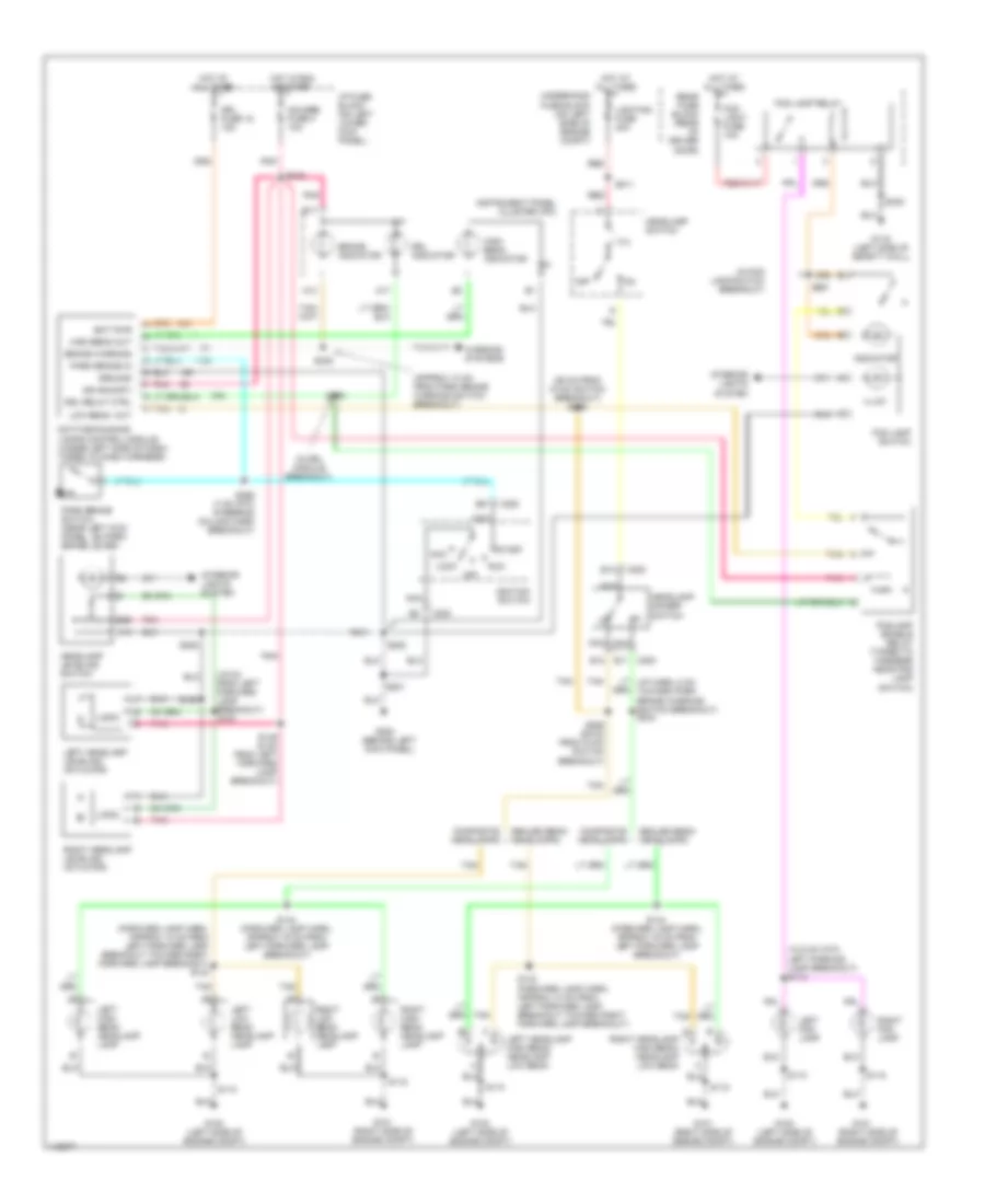 Headlight Wiring Diagram for Chevrolet Chevy Express G2001 3500