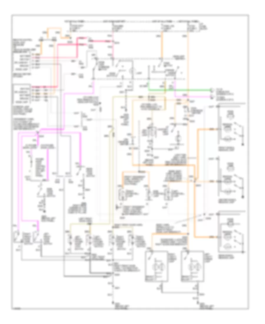 Interior Light Wiring Diagram 1 of 2 for Chevrolet Chevy Express G2001 3500