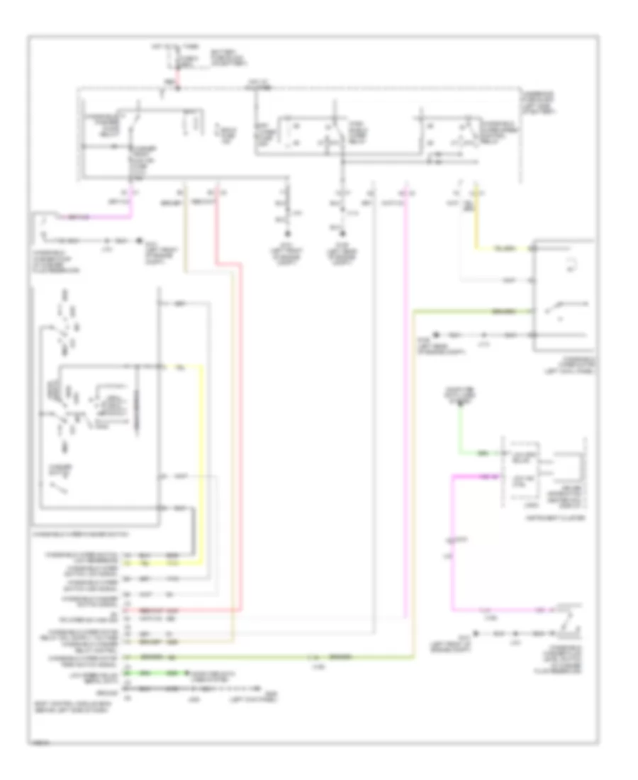 Электросхема стеклоочистителя, дворников и омывателя для Chevrolet Malibu LTZ 2013