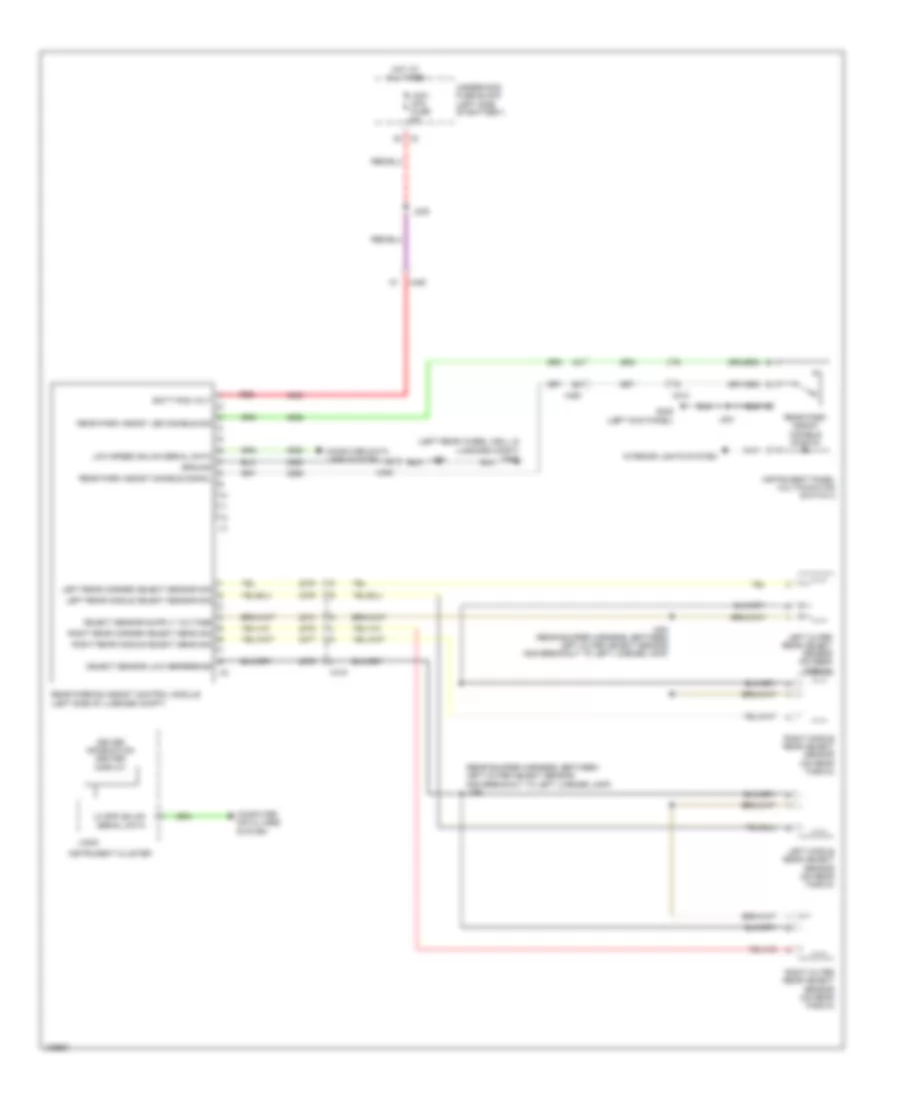 Parking Assistant Wiring Diagram for Chevrolet Malibu LTZ 2013