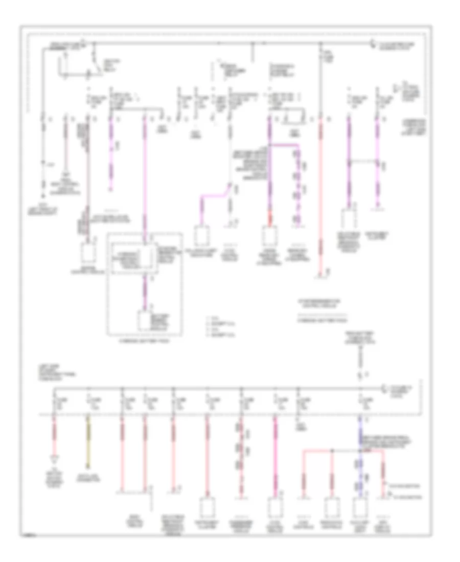 Power Distribution Wiring Diagram 2 of 6 for Chevrolet Malibu LTZ 2013