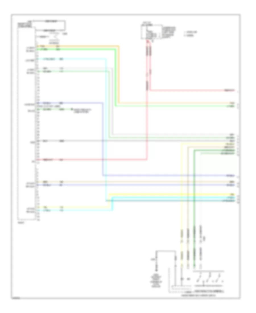 Navigation Wiring Diagram, with UYS without Y91  UQA (1 of 5) for Chevrolet Silverado 1500 2012