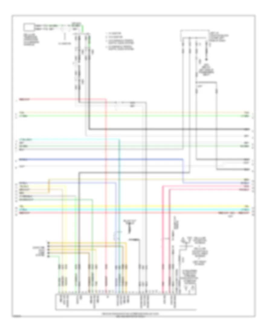 Navigation Wiring Diagram, with UYS, Y91  without UQA (2 of 4) for Chevrolet Silverado 1500 2012