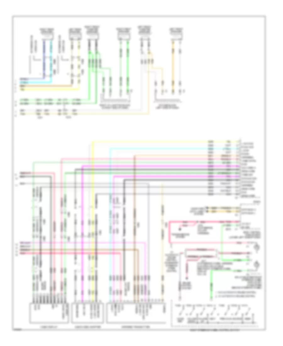 Navigation Wiring Diagram, without UYS, Y91  with UQA (3 of 3) for Chevrolet Silverado 1500 2012