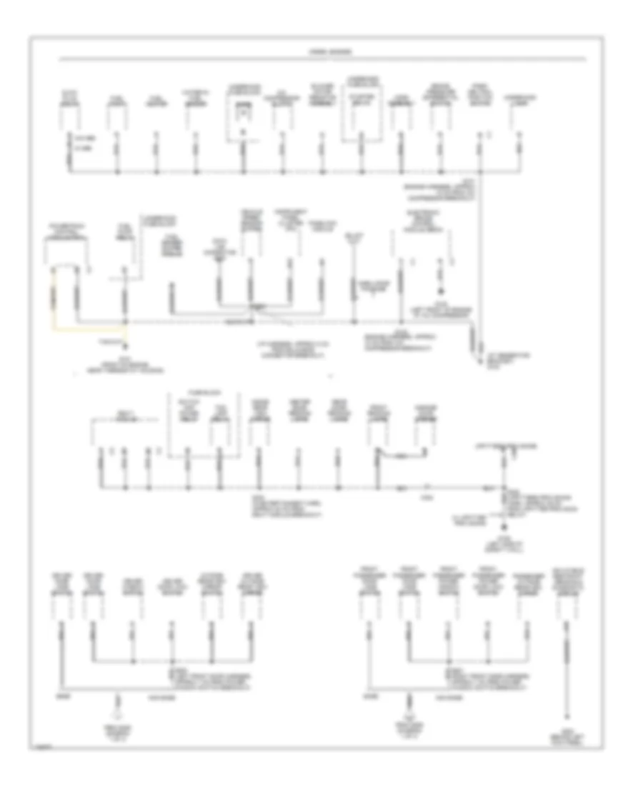 Ground Distribution Wiring Diagram 2 of 4 for Chevrolet Chevy Express G2002 1500