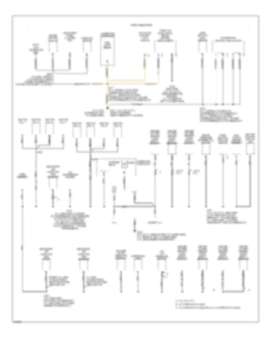Ground Distribution Wiring Diagram 3 of 4 for Chevrolet Chevy Express G2002 1500