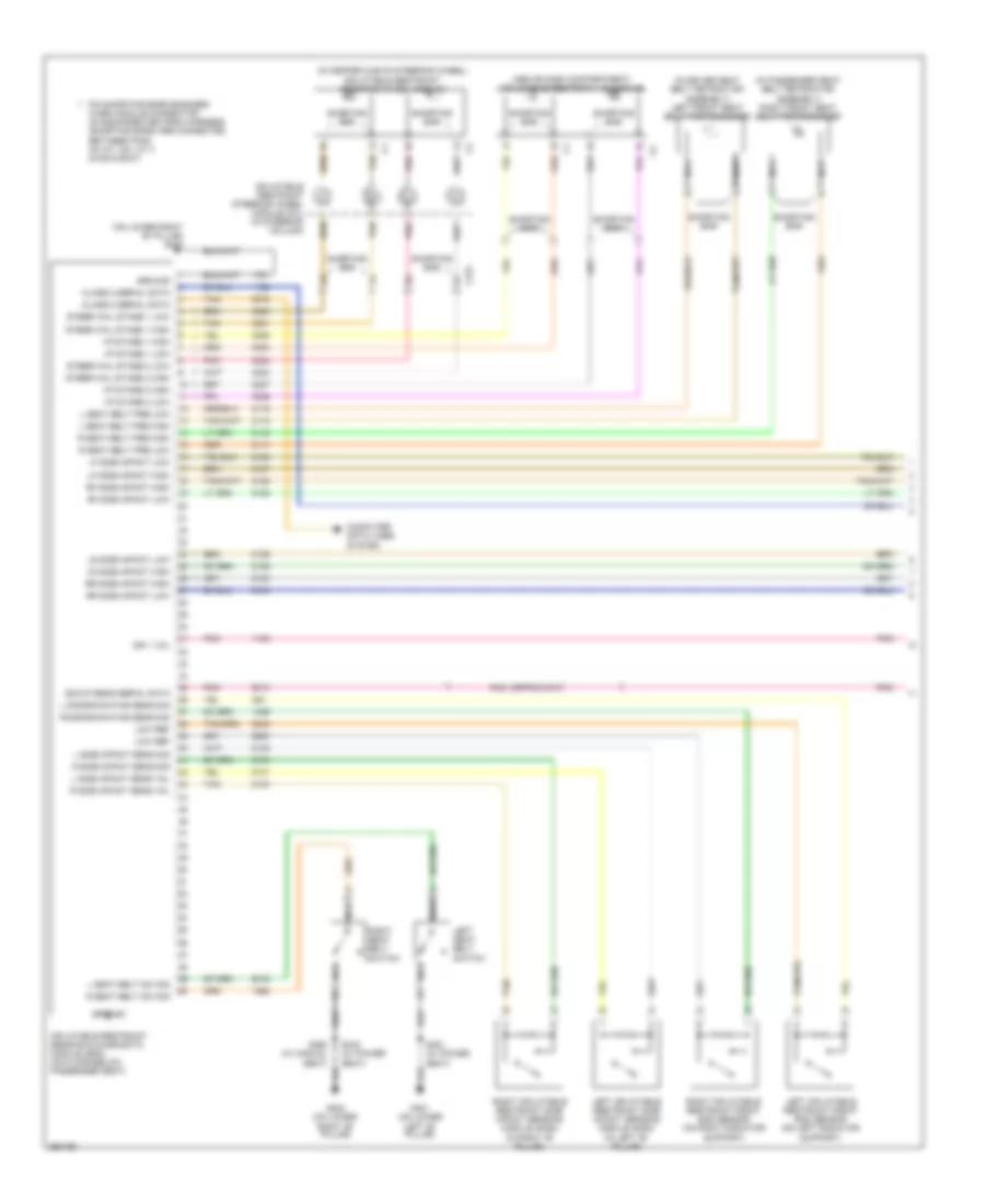 Supplemental Restraints Wiring Diagram with Second Row Side Air Bags 1 of 2 for Chevrolet Uplander LT 2007