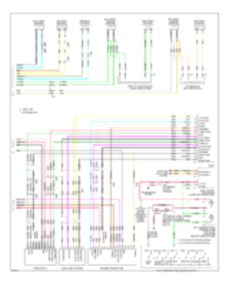 Radio Wiring Diagram, with Y91  UQA, without UYS (3 of 3) for Chevrolet Silverado 1500 2012