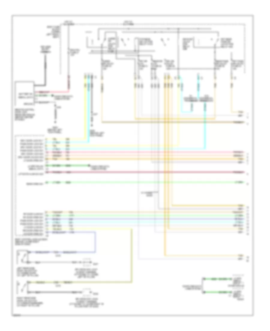 Power Door Locks Wiring Diagram 1 of 2 for Chevrolet Chevy Express H2011 1500