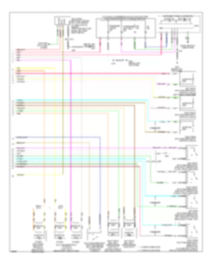 Supplemental Restraints Wiring Diagram 2 of 2 for Chevrolet Chevy Express H2011 1500