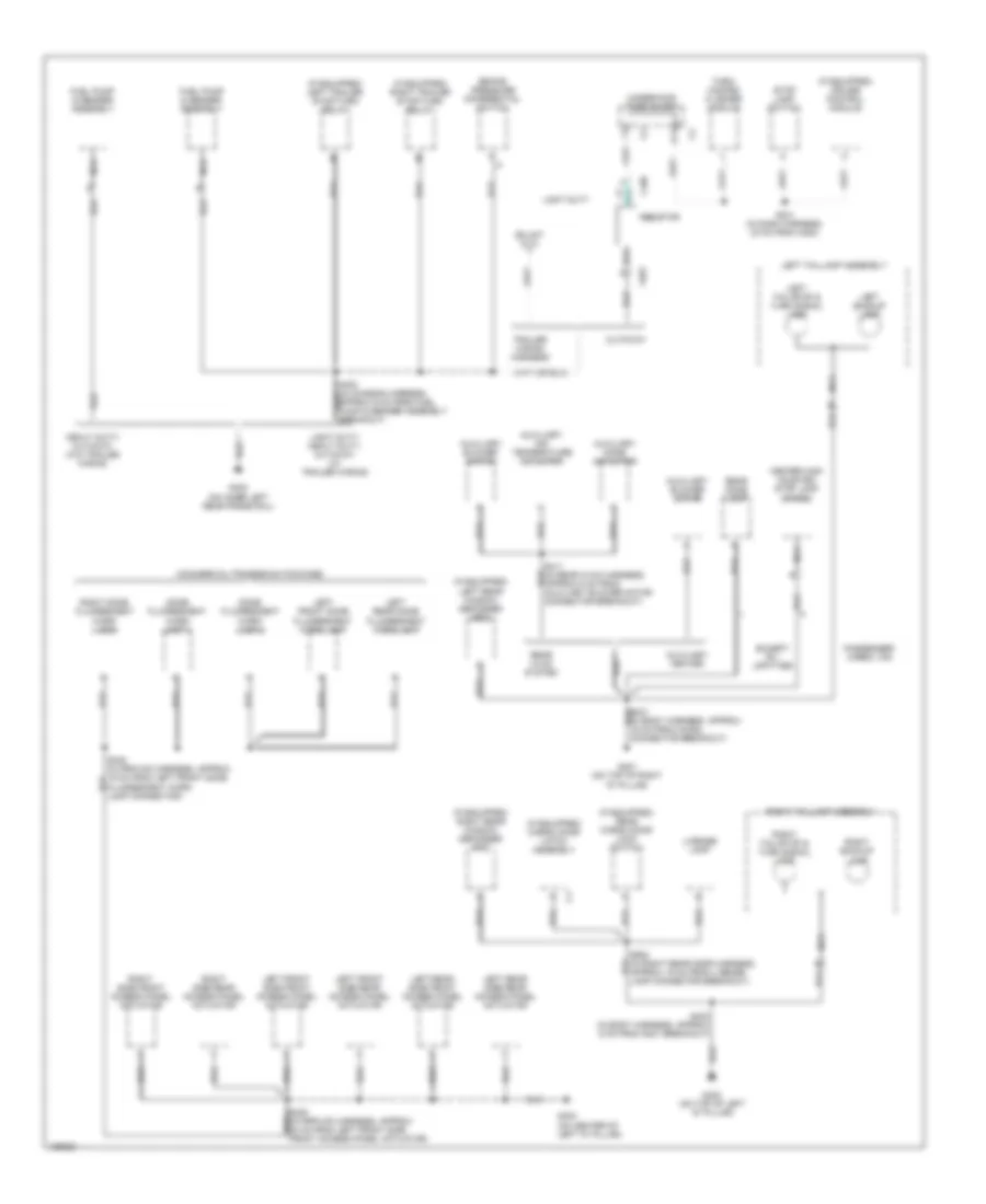 Ground Distribution Wiring Diagram 4 of 4 for Chevrolet Chevy Express H2004 1500