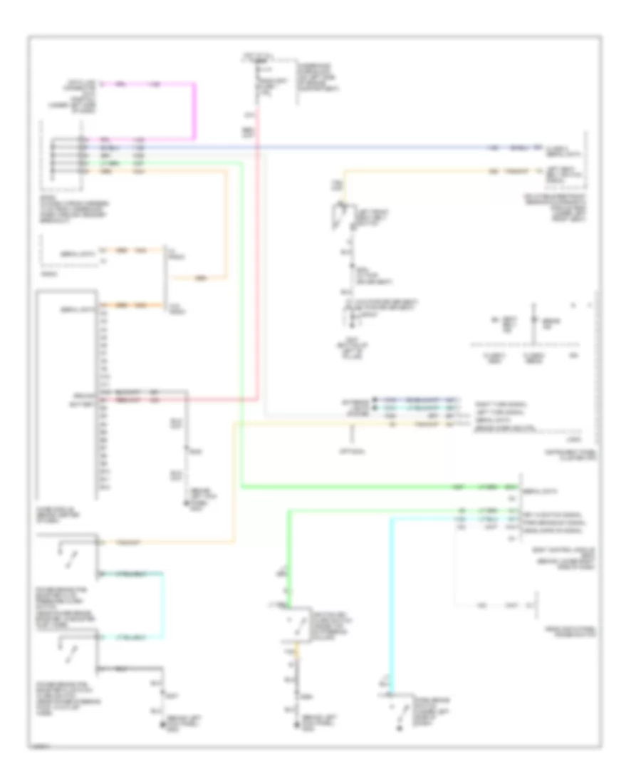 Warning Systems Wiring Diagram for Chevrolet Chevy Express H1500 2004