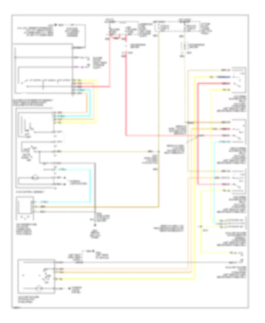 4.3L VIN W, Heater Wiring Diagram for Chevrolet Chevy Express G2500 2002