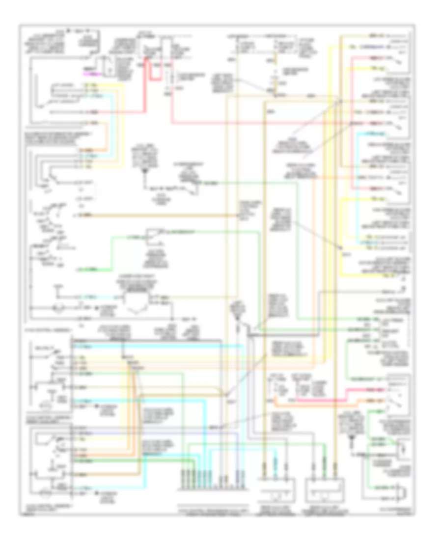 4 3L VIN W Manual A C Wiring Diagram Passenger Van for Chevrolet Chevy Express G2002 2500