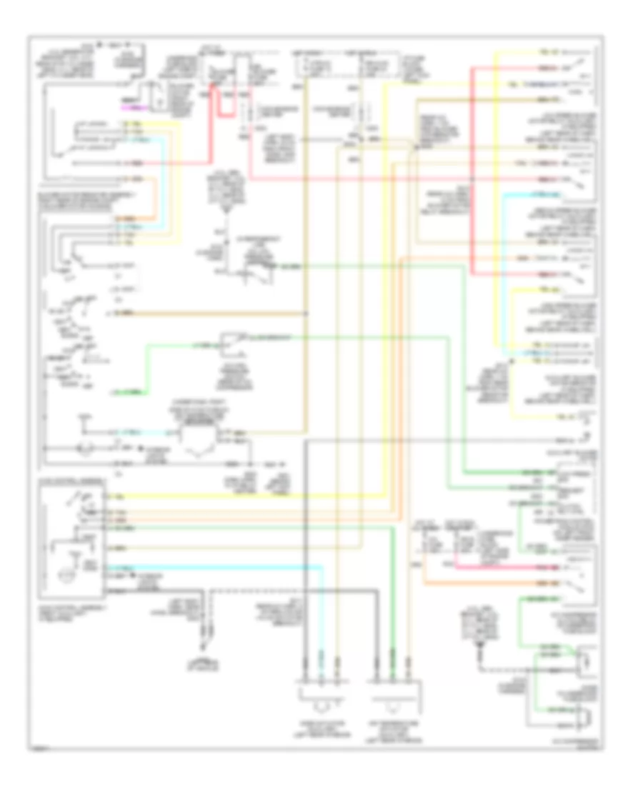 5.0L VIN M, Manual AC Wiring Diagram, Cargo Van for Chevrolet Chevy Express G2500 2002