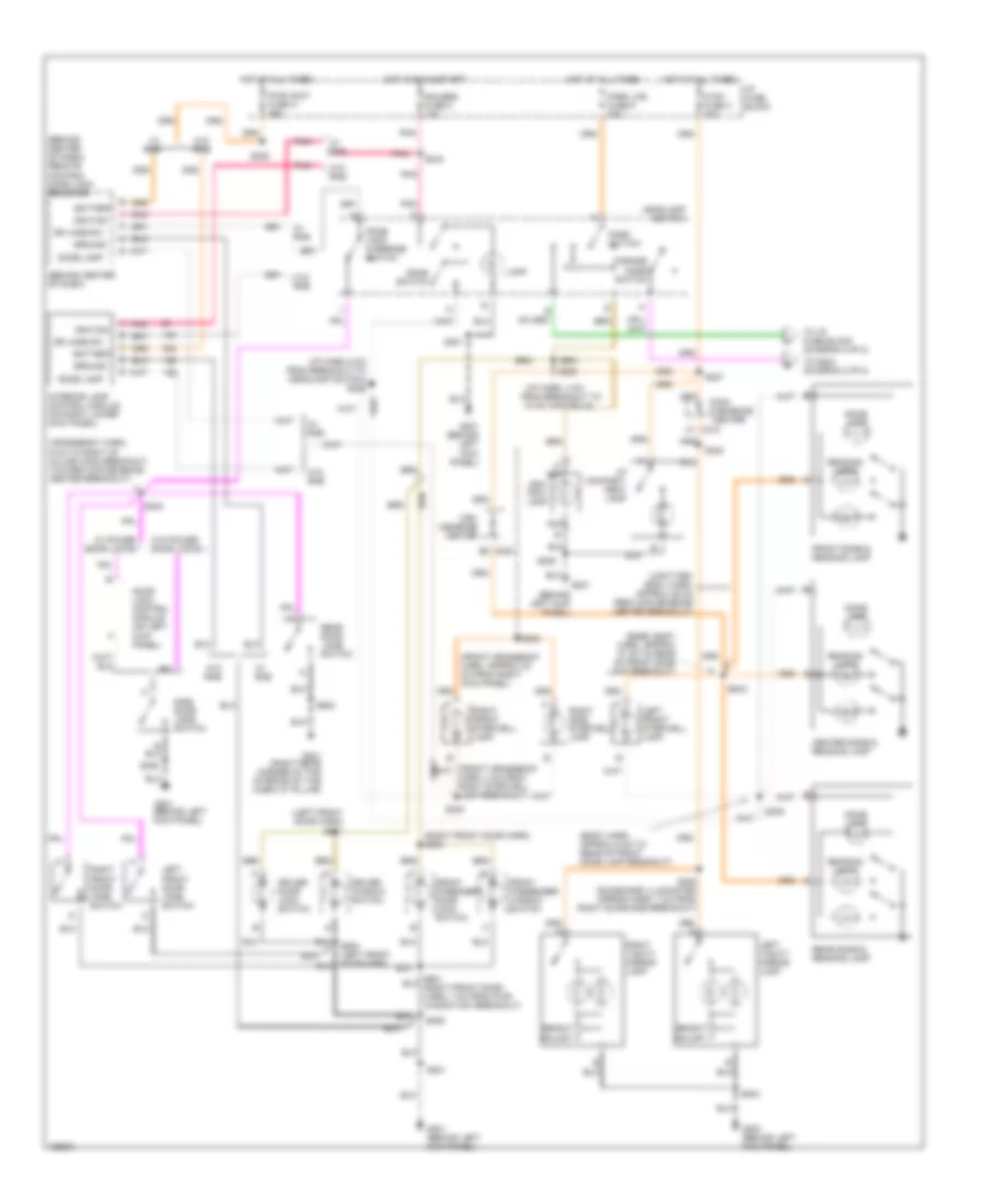 Interior Light Wiring Diagram 1 of 2 for Chevrolet Chevy Express G2002 2500