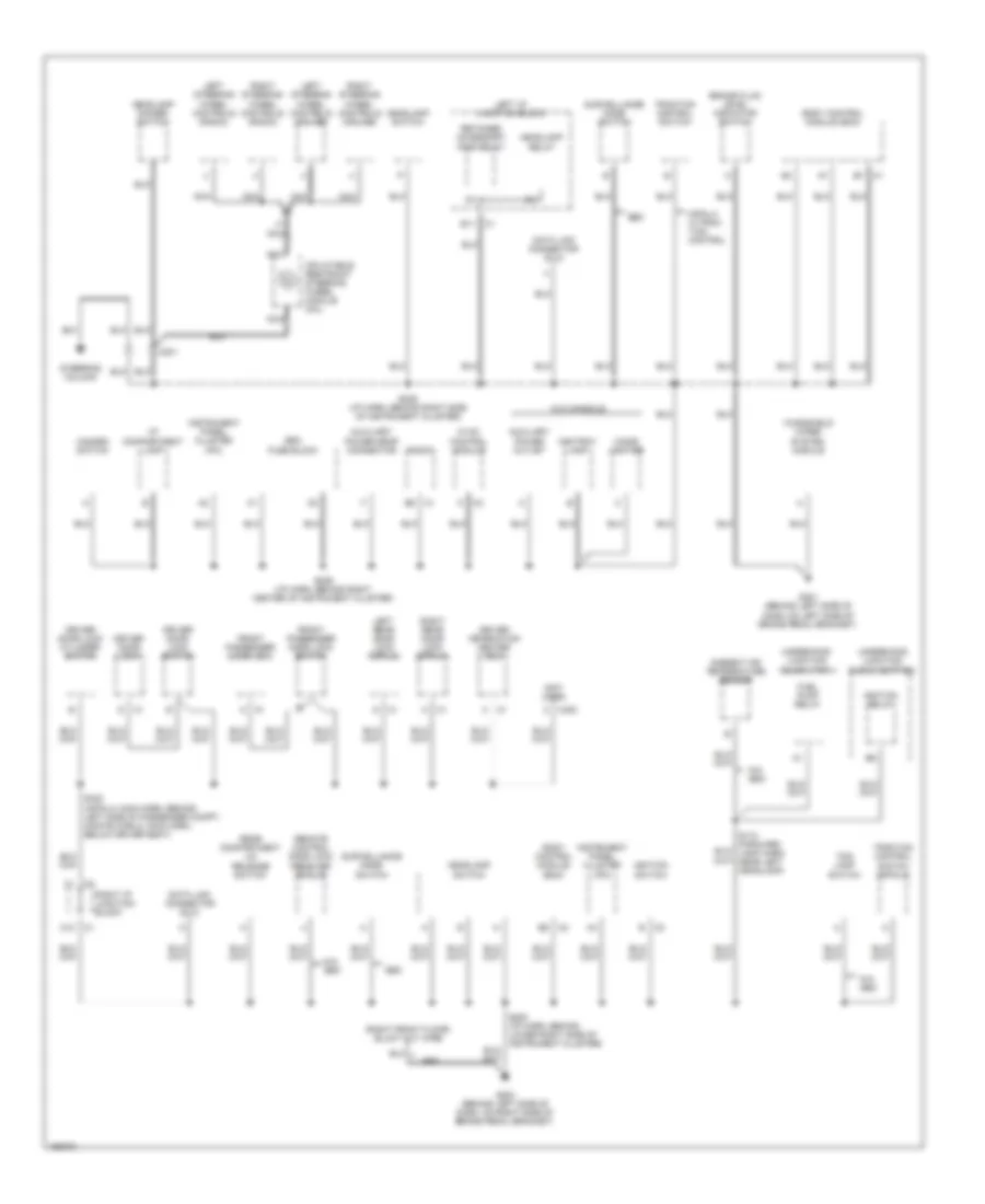 Ground Distribution Wiring Diagram (2 of 3) for Chevrolet Impala 2003