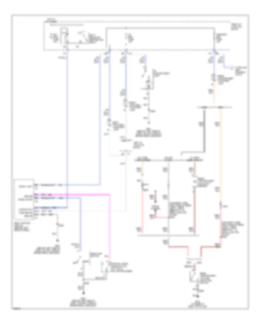 Courtesy Lamps Wiring Diagram 1 of 2 for Chevrolet Impala 2003
