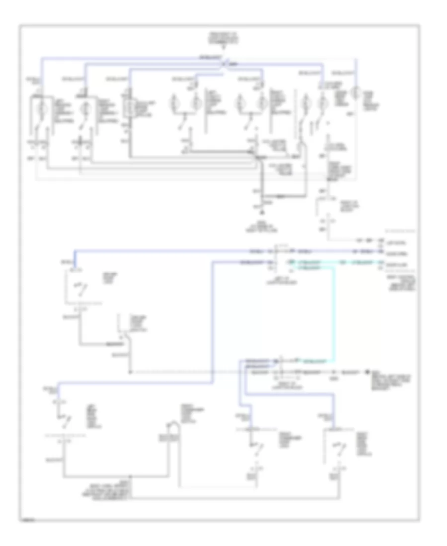 Courtesy Lamps Wiring Diagram 2 of 2 for Chevrolet Impala 2003