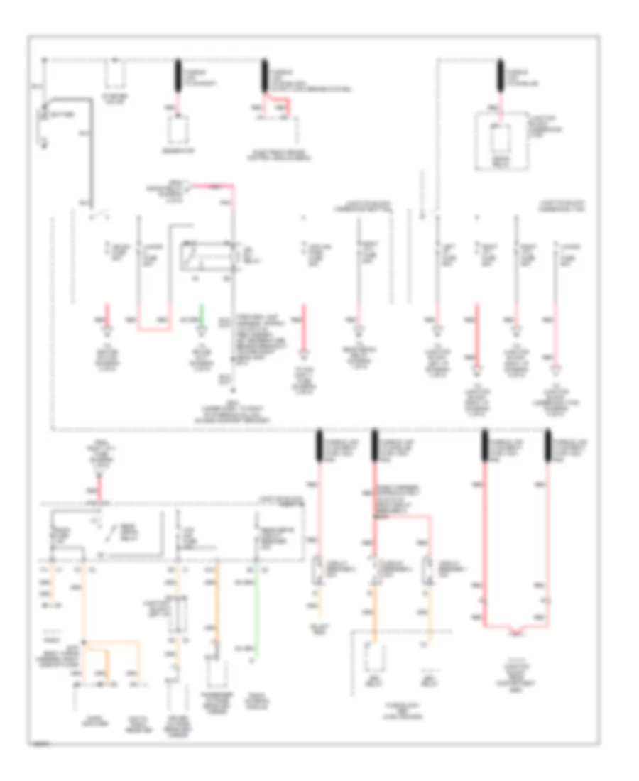 Power Distribution Wiring Diagram 1 of 5 for Chevrolet Impala 2003