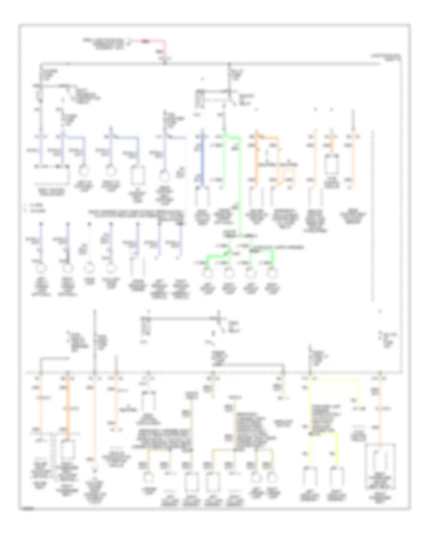 Power Distribution Wiring Diagram 4 of 5 for Chevrolet Impala 2003
