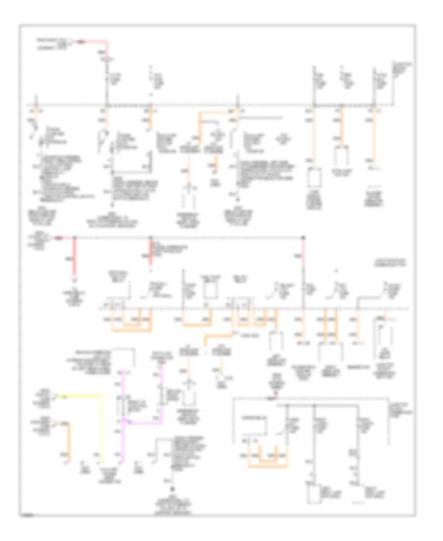Power Distribution Wiring Diagram (5 of 5) for Chevrolet Impala 2003