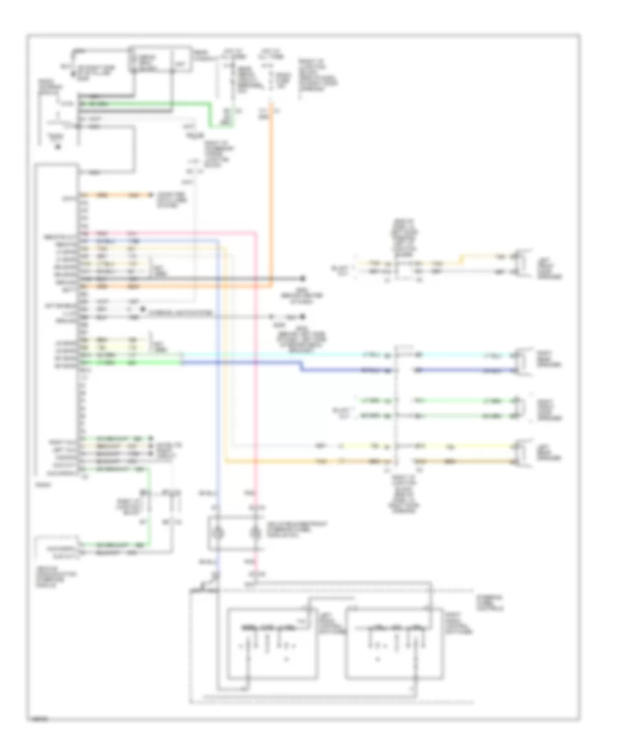 Radio Wiring Diagram, with Police Option for Chevrolet Impala 2003