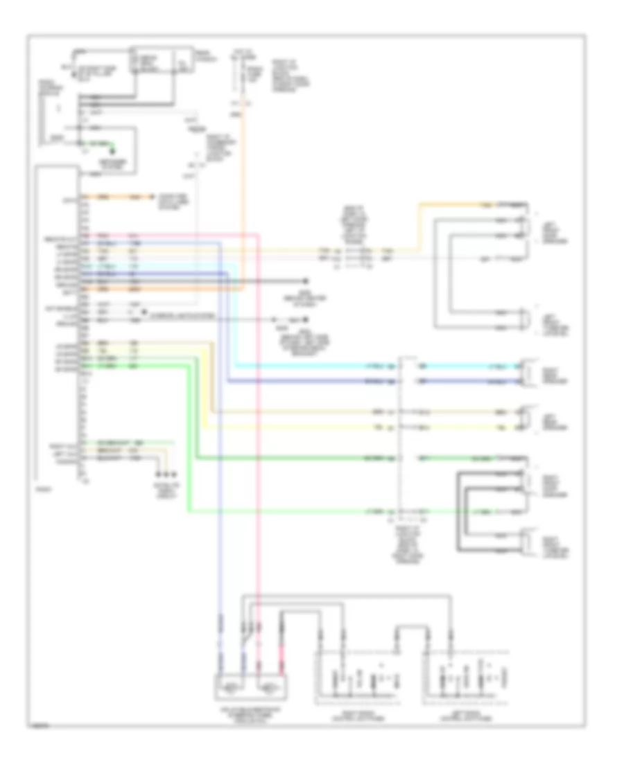 Radio Wiring Diagram, without Amplifier for Chevrolet Impala 2003
