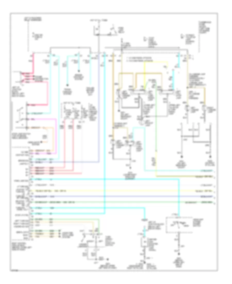 Exterior Lamps Wiring Diagram 1 of 2 for Chevrolet Avalanche 2008