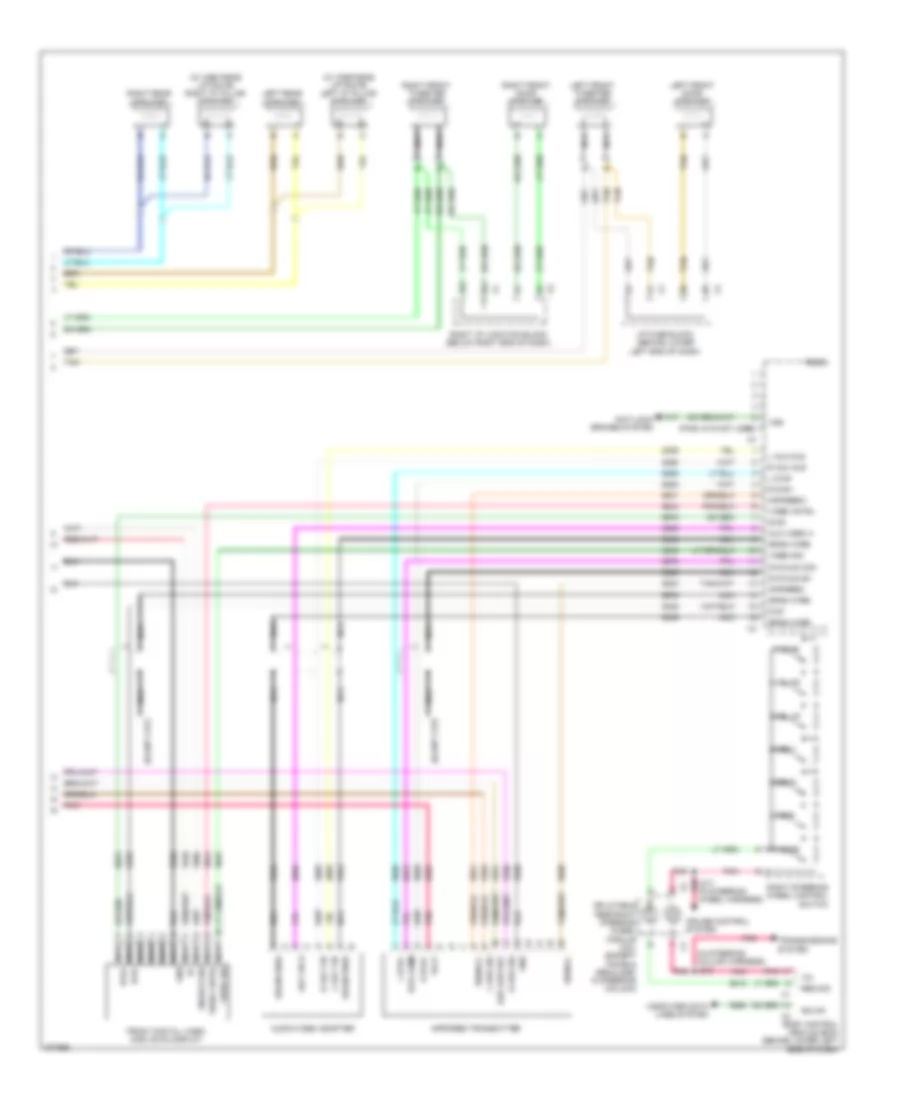 Radio Wiring Diagram, without Y91  with UQA (3 of 3) for Chevrolet Avalanche 2008