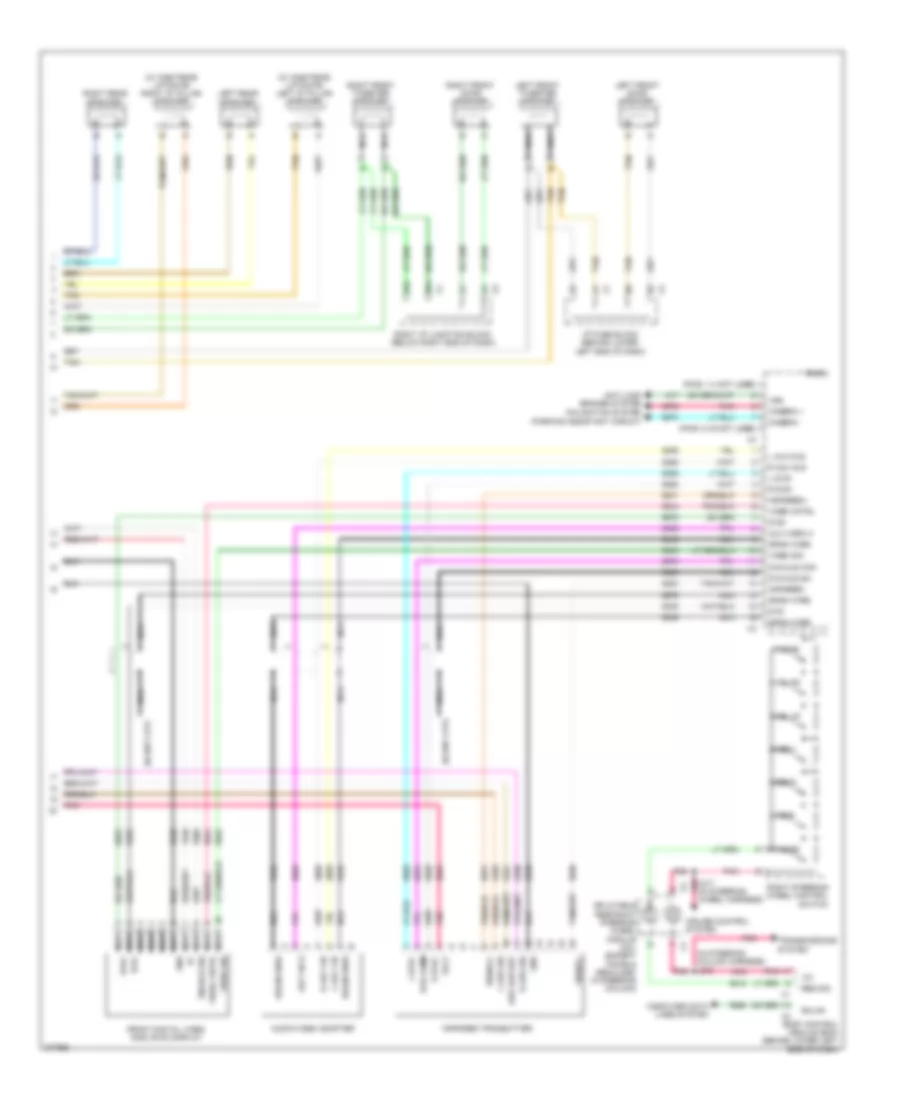 Radio Wiring Diagram, without Y91  with UQS (3 of 3) for Chevrolet Avalanche 2008