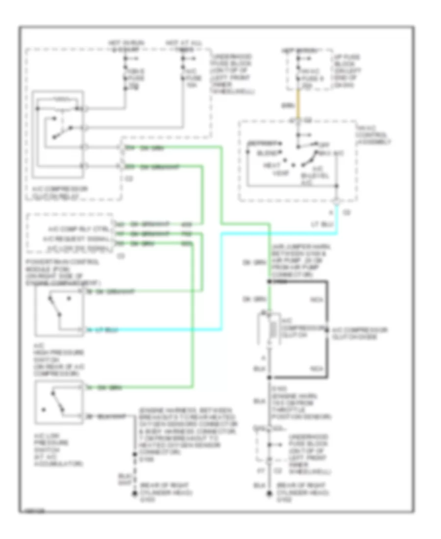 Compressor Wiring Diagram for Chevrolet S10 Pickup 2004