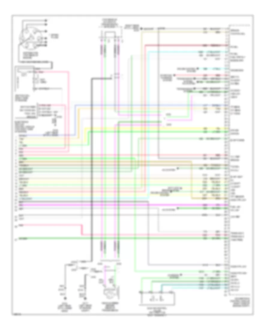 4.3L VIN X, Engine Performance Wiring Diagram (4 of 4) for Chevrolet S10 Pickup 2004