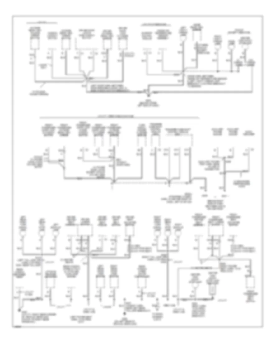 Ground Distribution Wiring Diagram (3 of 3) for Chevrolet S10 Pickup 2004