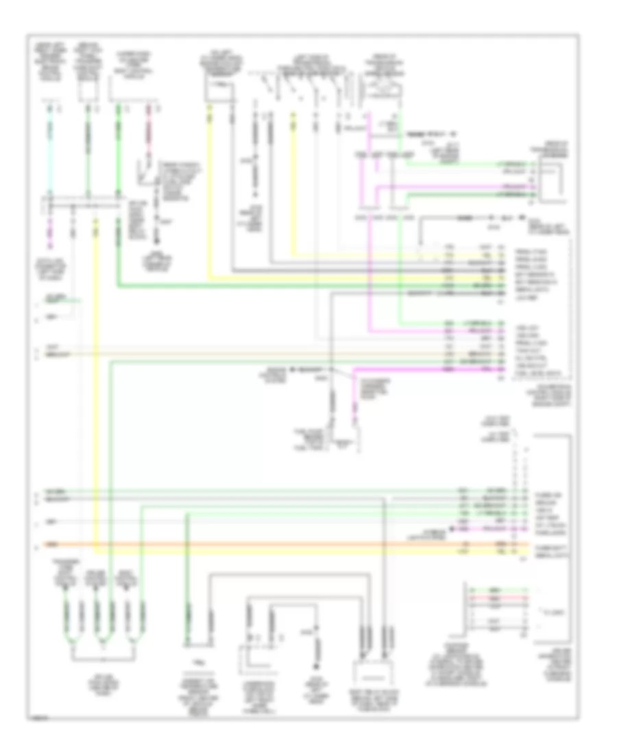 Instrument Cluster Wiring Diagram 2 of 2 for Chevrolet S10 Pickup 2004
