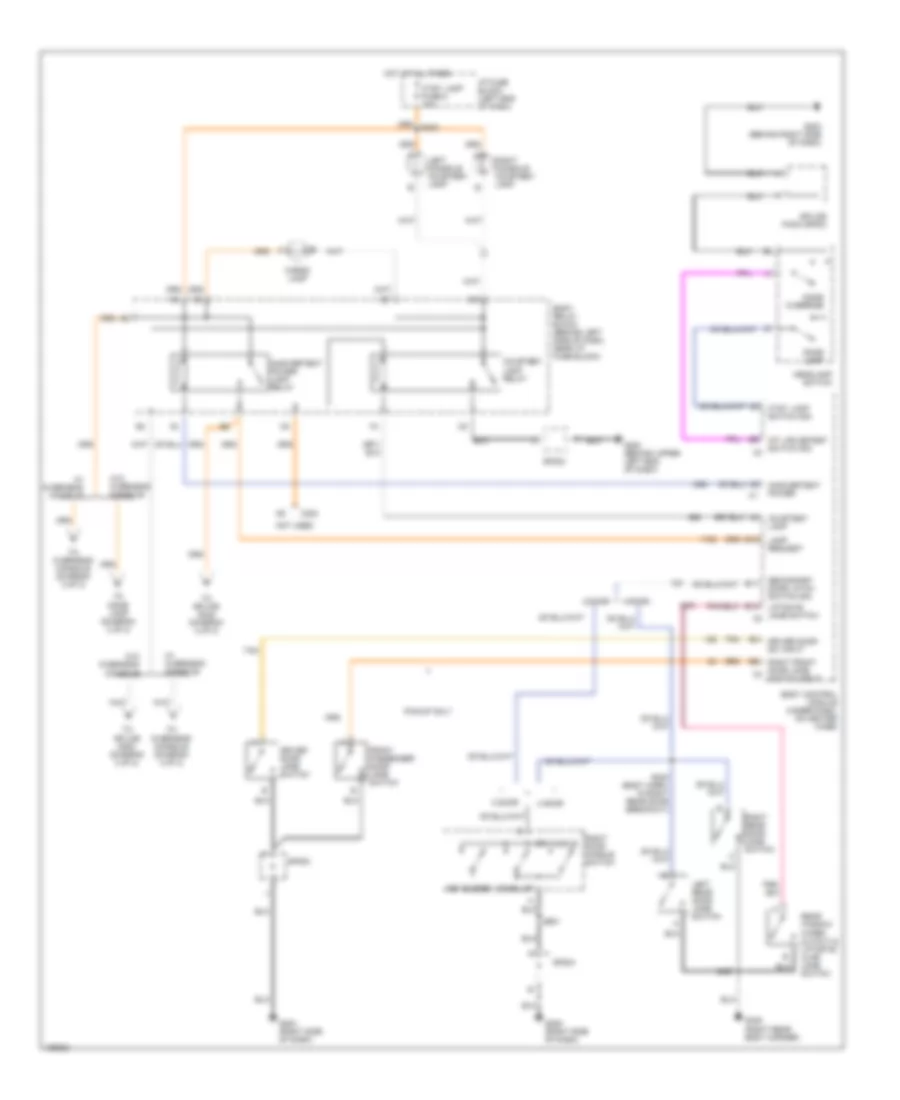 Courtesy Lamps Wiring Diagram 1 of 2 for Chevrolet S10 Pickup 2004